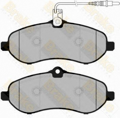 BRAKE ENGINEERING pa1762 -  Комплект тормозных колодок, дисковый тормоз